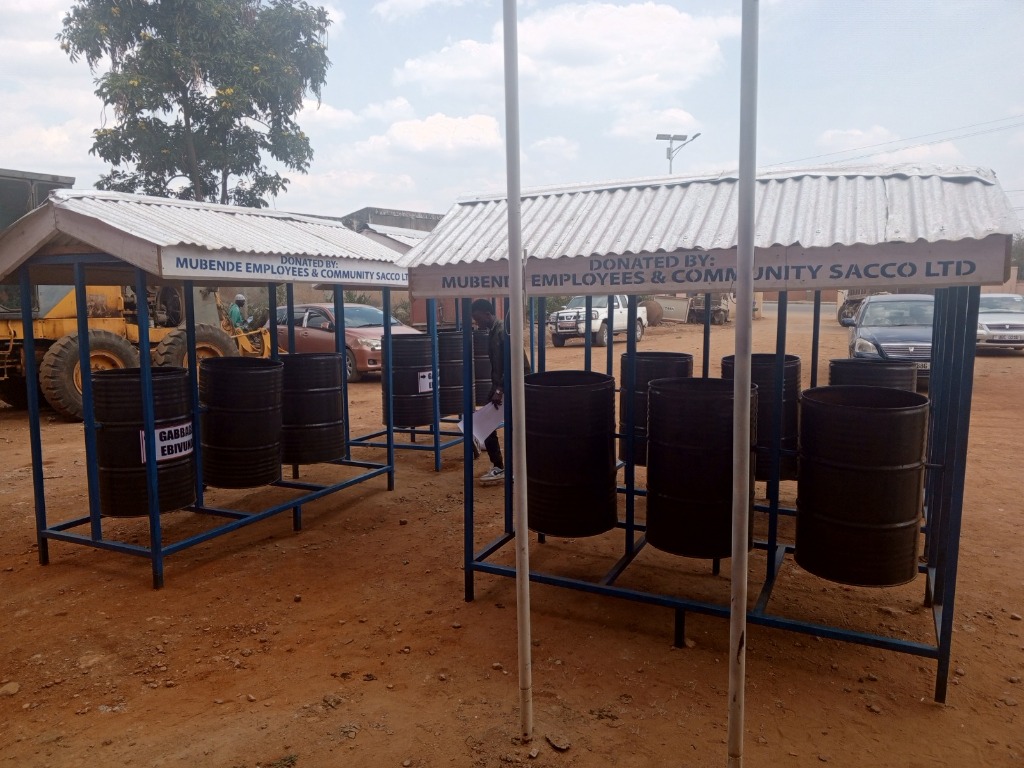 Donated Garbage Bins